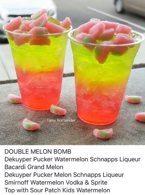 Pin by Megan Tuthill on Dranky Dranks | Mixed drinks alcohol, Yummy drinks, Alcohol drink recipes Watermelon Sour Patch Kids, Watermelon Drink Recipes, Drinking Pouches, Watermelon Sour Patch, Bday Drinks, Smirnoff Sours, Candy Alcohol Drinks, Mixed Drinks Alcohol Recipes, Daiquiri Shop