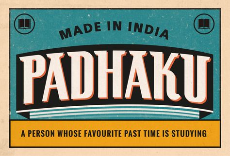 Indian Lingo- Vintage Typography....my most recent project :) Indian Typography, Retro Indian, Indian Font, Indian Retro, Vintage Typography, Typography, Graphic Design, Social Media, Tea