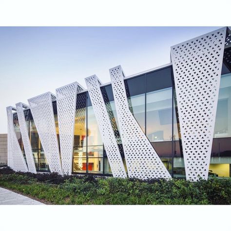 Revival of the Casino of Montreal by Menkes Shooner Dagenais Le Tourneux +Provencher Roy Architectes, Montreal, Canada Metal Panels Facade, Aluminum Facade, Perforated Metal Panel, Mall Facade, Modern Offices, Cladding Design, Modern Architecture Interior, Facade Cladding, Cladding Panels