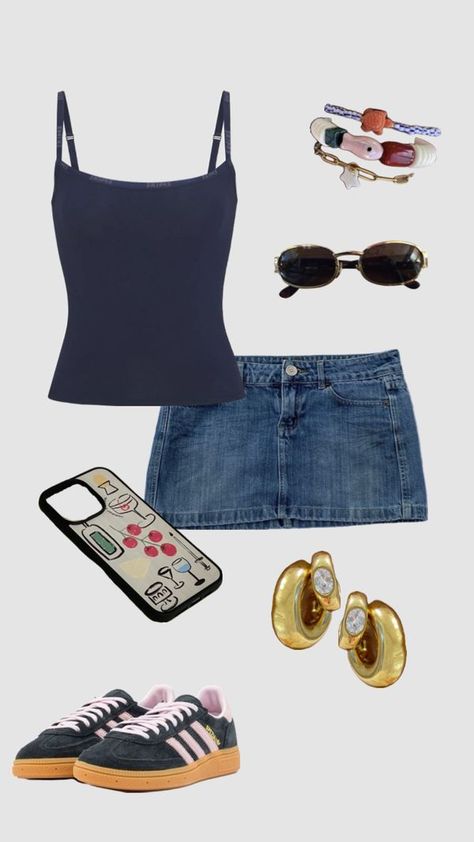 Daily Outfits Summer, Y2k Casual Outfits, City School, Beauty Vibes, Vibes Wallpaper, Outfit Inspo Summer, Populaire Outfits, Fits Clothes, Wallpaper Art