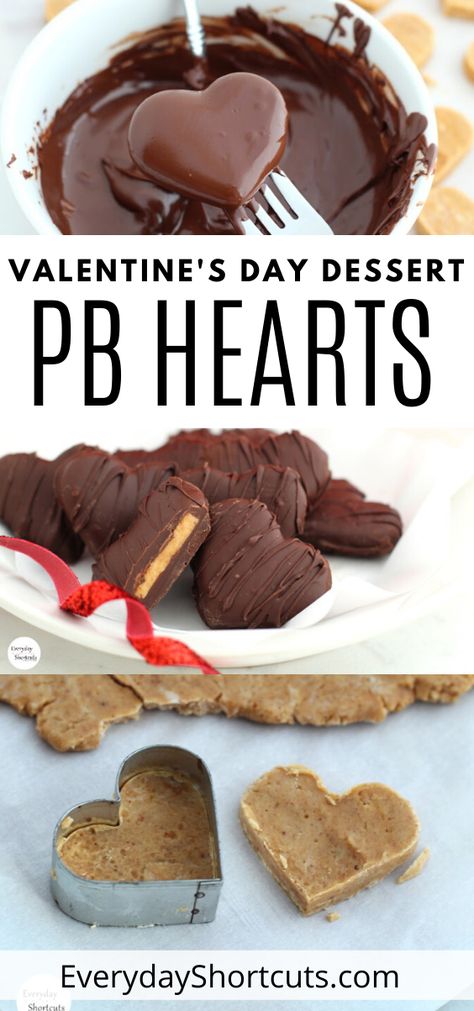 Peanut Butter Hearts, Vday Treats, Valentines Desserts, Valentines Party Food, Desserts Homemade, Valentines Recipes Desserts, Valentines Snacks, Reese's Peanut Butter Cups, Valentines Baking