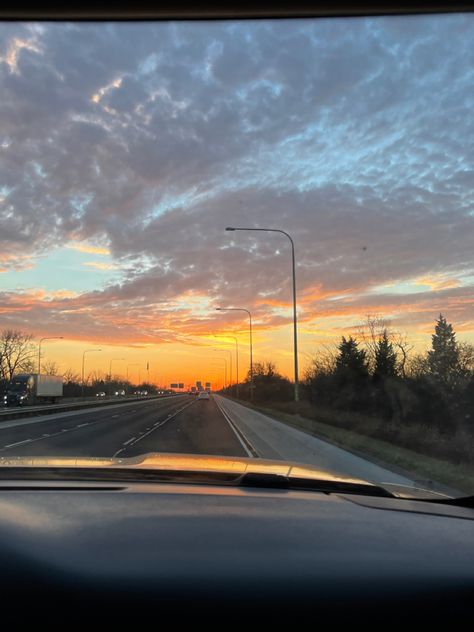 Chicago Suburbs Aesthetic, Sunset Suburbs, Highway Sunset, Late Summer Nights, Tea Morning, Chicago Aesthetic, Car Aesthetics, Worship Team, Dream Ideas