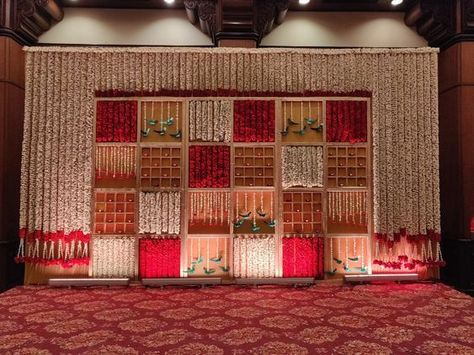 🥰 Wedding Stage Decorations Indian Traditional, Pellikuthuru Decoration At Home, Dhoti Ceremony, Indian Baby Shower Decorations, Leaf Decor Wedding, Indian Wedding Stage, Small Wedding Decor, Engagement Stage Decoration, Reception Stage