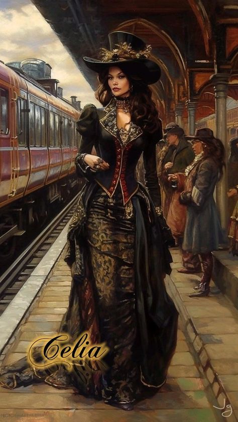 Steampunk Fashion Women, Images Victoriennes, Victorian Era Dresses, Steampunk Artwork, Steampunk Aesthetic, Steampunk Couture, Steampunk Women, Victorian Steampunk, Steampunk Costume