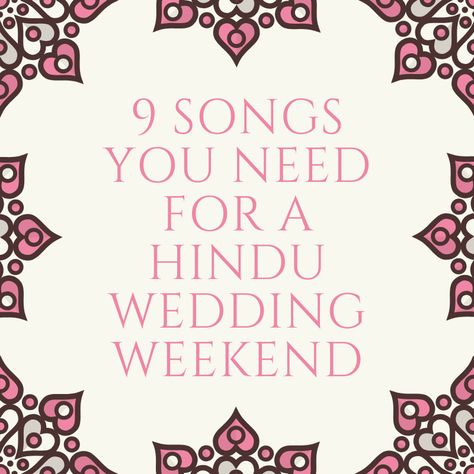 To all of our wonderful Hindu couples getting married this year and next, here's something that will help you with music choices! The 9 songs you need for a Hindu Wedding Weekend will help you know what songs you need for each part of your wedding weekend.⁠ #djrizent #hindu #hinduweddings #hinduwedding #hinduweddingsongs #hindureceptionsongs #wedding #wedding #indianwedding #indianweddingideas #weddinginspiration #weddinginspo⁠  https://blog.djriz.com/9-songs-you-need-for-a-hindu-wedding-weekend Engagement Songs, Indian Wedding Songs, Wedding Song List, Best Wedding Songs, Couples Getting Married, Kids Bridal, Mother Son Dance, 9 Songs, Song Hindi