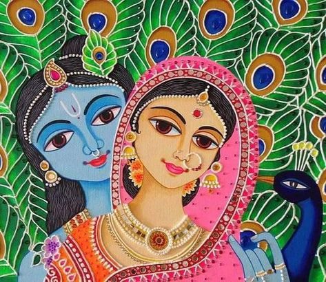 Jai Shri Krishna, Krishna Consciousness, Sky Art Painting, Acrylic Art Projects, Fabric Painting Techniques, Indian Art Gallery, Sweet Lord, Canvas Art Projects, Art Painting Tools