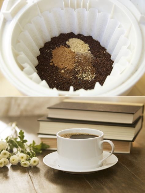 Do This Before Brewing Your Coffee to Instantly Become a Morning Person Chai Coffee Recipe, Blended Coffee Drinks Recipes, Chai At Home, Coconut Oil Coffee Benefits, Coconut Oil Coffee Recipe, Blended Coffee Drinks, Chai Spices, Coconut Oil Coffee, Become A Morning Person