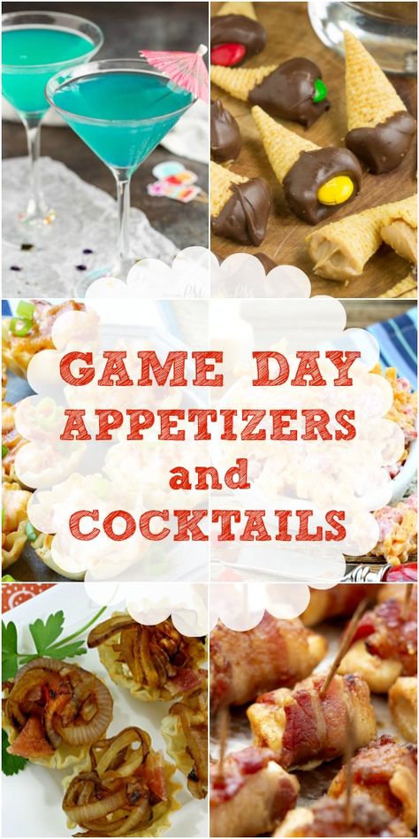 Fun Appetizers and Cocktails for Game Day, tailgating, watch parties, and potlucks. Start the football season off right with these fan favorites #gameday #recipes #football #superbowl #tailgating #food Tailgate Drinks, Gameday Recipes, Fun Appetizers, Recipes For Appetizers, Tailgating Food, Football Appetizers, Yummy Fall Recipes, Game Day Appetizers, Tailgating Recipes