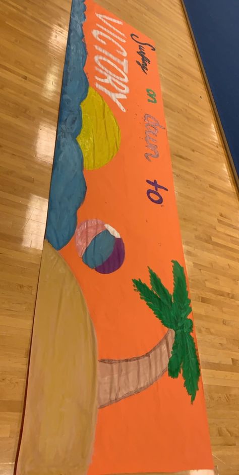 #studentsectionbanner #cheersign #hawaiiantheme #football #cheer #diy #fnl Hawaiian Cheer Signs, Beach Football Posters, Hawaiian Theme Football Game Posters, Hawaiian Theme Football Signs, Hawaiian Football Theme Posters, Hawaiian Pep Rally, Locker Themes, Football Game Signs, High School Football Posters