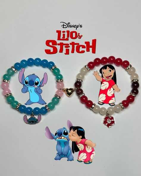 Glammi Jewels (@glammijewels) • Fotos y vídeos de Instagram Bsf Bracelets, Character Bracelets, Bracelet Business, Lilo And Stitch Merchandise, Girly Bracelets, Diy Gifts To Sell, Stitch Bracelet, Bracelet Matching, Diy Beaded Rings