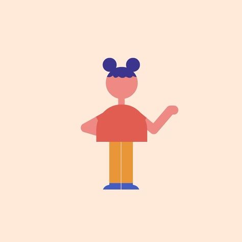 With just a few simple shapes and a couple of keyframes, you can inject so much personality into any character. Shape people by… Geometric Person Illustration, Simple Shape Character, Simple Shape Illustration, Geometric People Illustration, People Illustration Simple, Geometric Character, Geometric People, Children's Book Characters, Graphic Shapes