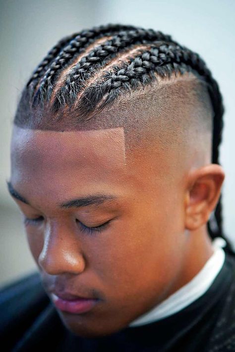 Check out the coolest black boys haircuts we have put together in our gallery. Here you will find a short curly hair mohawk with a fade, a low taper with curls, waves with a side part and many other trendy hairstyles for kids. #menshaircuts #menshairstyles #blackboyshaircuts #blackboyshairstyles #blackboyshair Corn Roll Hair Styles, Cornrows For Boys, Cornrows Men, Cornrow Styles For Men, Black Boy Hairstyles, Braids With Fade, Black Boys Haircuts, Undercut Fade, High Fade Haircut