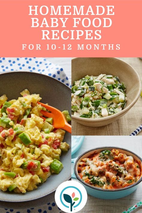 Homemade Baby Food Recipes For 10-12 Months 10 Month Old Food, 10 Months Baby Food, 10 Month Old Baby Food, 12 Month Baby Food, Baby Purees, Baby Meal Plan, Puree Recipes, Homemade Baby Food Recipes, Baby Lunch