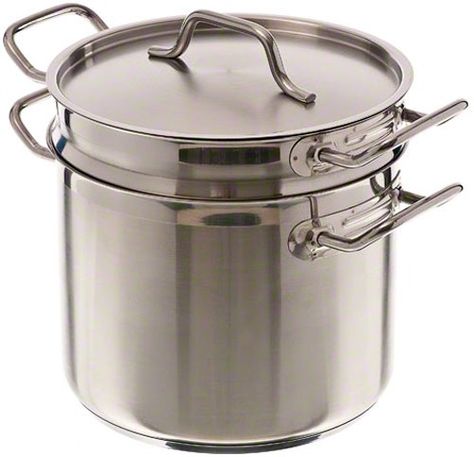 Update International (SDB-20) 20 Qt Induction Ready Stainless Steel Double Boiler w/Cover *** Learn more by visiting the image link. #cuisine Boiler Cover, Double Broiler, Double Boilers, Electric Toaster, Induction Range, Kitchen Company, Double Boiler, Cookware Sets, Baking Accessories