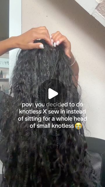 The Noire Space on Instagram: "Would you try this sis?💇🏾‍♀️
Let us know below!⬇️🖤

📹: @crownedbysy 

#thenoirespace #blackgirlhair #blackhair #blackhaircare #goddessbraids" Half Braid Half Sew In, Half Sew In Half Braids, Half Braid, Black Hair Care, Braid Hairstyles, Goddess Braids, Sew In, Black Girls Hairstyles, Braided Hairstyles