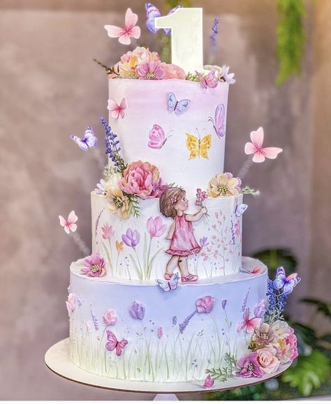 Butterfly Baby Shower Cake, Butterfly Theme Cake, Giant Birthday Cake, Butterfly 1st Birthday, Butterfly Themed Birthday Party, Fairy Birthday Cake, Butterfly Birthday Theme, Butterfly Birthday Cakes, Candy Birthday Cakes