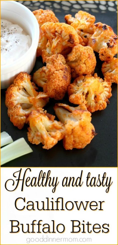 Cauliflower Buffalo Bites, Buffalo Bites, Tasty Cauliflower, Makanan Diet, Deilig Mat, Cauliflower Recipes, Healthy Soup, Healthy Options, Junk Food