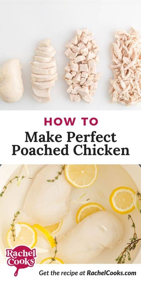 Poached Chicken Breast Recipes, How To Poach Chicken, Poach Chicken, Freezing Chicken, Raw Chicken Breast, Steamed Chicken, Chicken Tender, Poached Chicken, Chicken Entrees