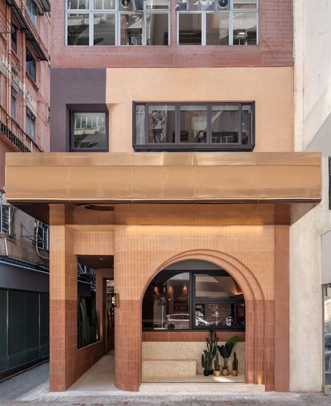 Best of Year Awards: Lot Architects – Interior Design Restaurant Facade, Coffee Shop Concept, Cafe Exterior, Shop Facade, Brick Cladding, Exterior Stairs, Coffee Places, Concept Ideas, Brick Facade