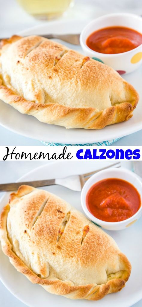 Calzone Recipe Easy, Homemade Calzone, Calzone Recipe, Avocado Creme, Calzone Pizza, Homemade Sandwich, Pizza Recipes Homemade, Pizza Recipes Dough, Creamy Cheese