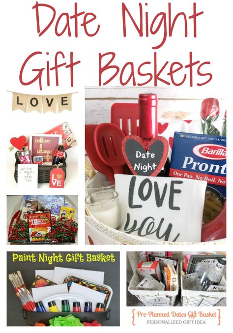 Date Night Gift Basket Ideas, Couple Gift Basket Ideas, Date Night Gift Basket, Game Night Gift Basket, Date Night Basket, Movie Night Basket, Date Night Gift, Movie Night Gift Basket, Couple Gifts Basket