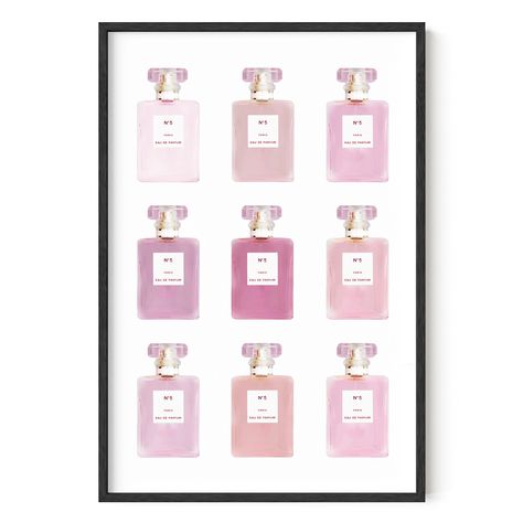 PRICES MAY VARY. GET THAT PINK SOPHISTICATION: Add elegance to your room by hanging this classic pink perfume decor by Haus & Hues; This pink poster features several perfume bottles in different shades of pink; Surprise your daughter who wants a more sophisticated look in her bedroom with this gorgeous pink bedroom decor; Give this salon wall decor to a friend who just renovated her boutique; Or, display this together with other fashion-inspired party decorations for that someone who loves anyth Wall Art For Women, Rose Gold Room Decor, Pink And Grey Room, Haus And Hues, Girly Bathroom, Art For Women, Blush Walls, Gold Rooms, Pink Wall Decor