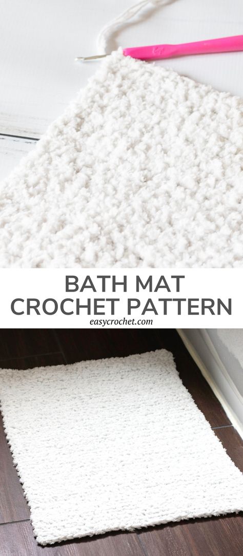 Crochet Bathroom Rug, Easy Crochet Rug, Crochet Bath Mat, Crochet Rug Patterns Free, Crochet Mat, Crochet Rug Patterns, Crochet Abbreviations, Crochet Kitchen, Crochet Home Decor