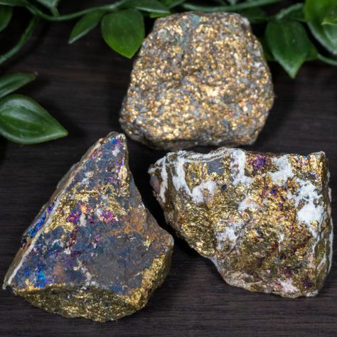 Chalcopyrite Meanings and Crystal Properties - The Crystal Council Change Of Habit, All Chakras, Crystal Properties, Dark Gold, Raw Crystal, Pure Products, Crystals, Stone, Free Shipping