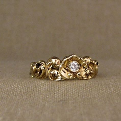 Shell Engagement Ring, Seashell Engagement Ring, Seashell Ring, Sea Ring, Wizard Jewelry, Antique Jewellery Designs, Gold Waves, Pearl Engagement Ring, Gold Engagement