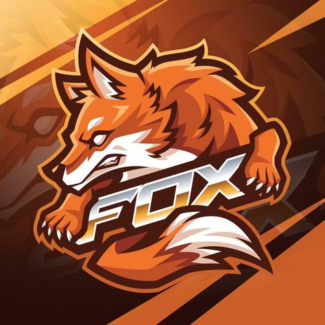 Fox esport mascot logo design Fox Mascot Logo, Fox Logo Design Ideas, Angry Fox, Firefox Logo, Red Logo Design, Fox Vector, Fox Mascot, Fox Logo Design, Mascot Logo Design