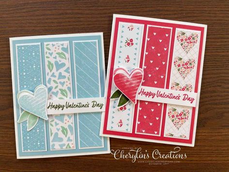 Su Valentine Cards, Stampin Up Country Floral Lane Dsp, Stampin Up Country Bouquet Cards, Stampin Up Valentines Day Cards, Stampin Up Country Bouquet, Country Floral Lane Dsp, Impossible Cards, Valentine 2024, Valentine 2023