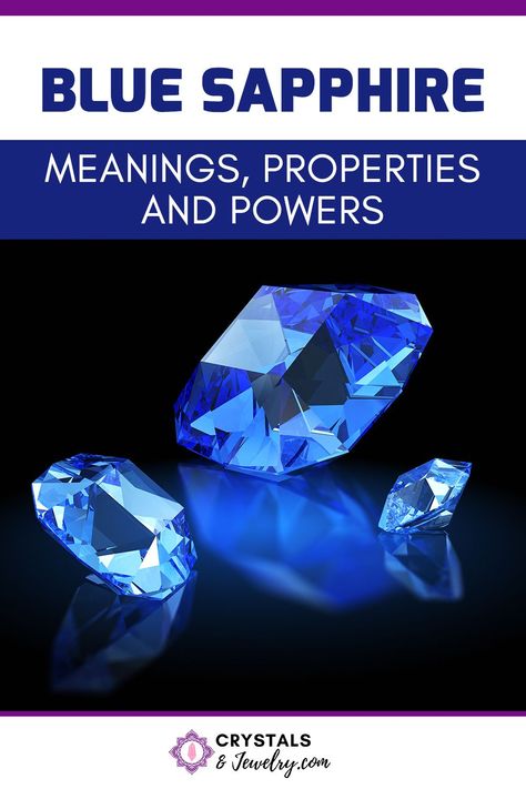 Blue Sapphire will bring calm emotions, and it will bring more respect, patience, faith, and trust in your life. Are you interested in healing crystals? Here is everything you need to know about the meaning, properties and powers of Blue Sapphire. #crystals Blue Sapphire Meaning, Blue Color Meaning, Sapphire Meaning, Sapphire Blue Color, Blue Crystals Stones, 2024 Jewelry, Unusual Facts, Crystal Uses, Eye Sight Improvement