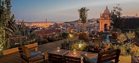 Park Restaurant & Bar – Elevated Garden Terrace Rooftop in Lisbon - Portugal Confidential Lisbon Bars, Lisbon Cafe, Terrace Restaurant, Park Restaurant, Best Rooftop Bars, Rooftop Restaurant, Portugal Travel, Rooftop Terrace, Rooftop Bar