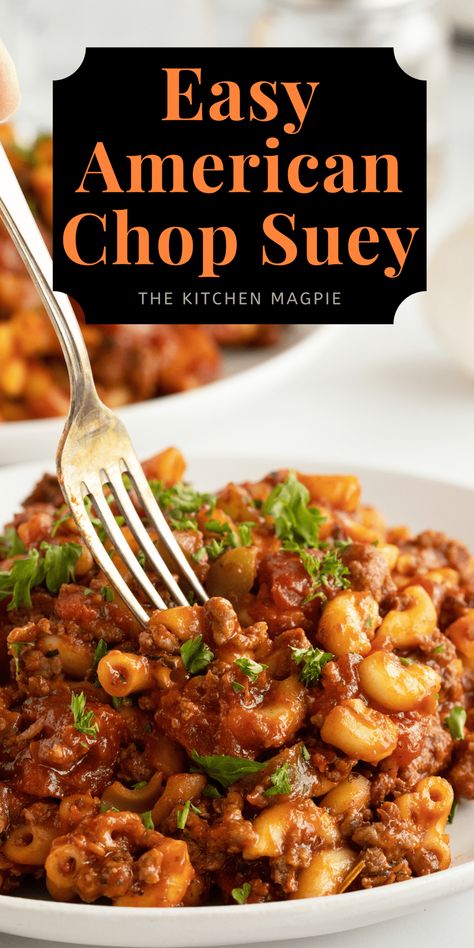 Crock Pot American Chop Suey, Gluten Free American Chop Suey, Chop Suet Recipes, American Chopped Suey Recipe, Crockpot American Chop Suey, American Chop Suey With Tomato Soup, American Chopped Suey, America Chop Suey, Easy American Chop Suey Recipe