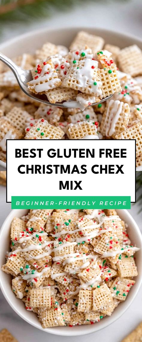 Image for Best Gluten Free Christmas Chex Mix Easy Gluten Free Christmas Dinner, Gluten Free Holiday Snacks, Gluten Free Movie Night Snacks, Gluten Free Snacks Homemade, Allergen Free Christmas Treats, Gluten Free Haystacks Recipe, Chex Mix Gluten Free, Christmas Baking Ideas Gluten Free, Gluten Free Nuts And Bolts Recipe