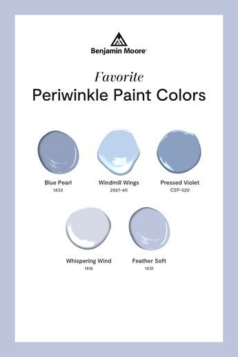 Typically blue with an undertone of purple or gray, periwinkle paint colors are reminiscent of its namesake flower. Thought to symbolize the new beginnings of springs and bring serenity to all spaces, try your favorite in a bedroom or bathroom—anywhere that lets you relax and refresh to face the day anew. Gray Blue Kitchen Walls, Periwinkle Paint Colors, Periwinkle Paint, Blue Home Decor Ideas, Periwinkle Bedroom, Periwinkle Room, Exterior Stain, Blue Paint Colors, Big Girl Rooms