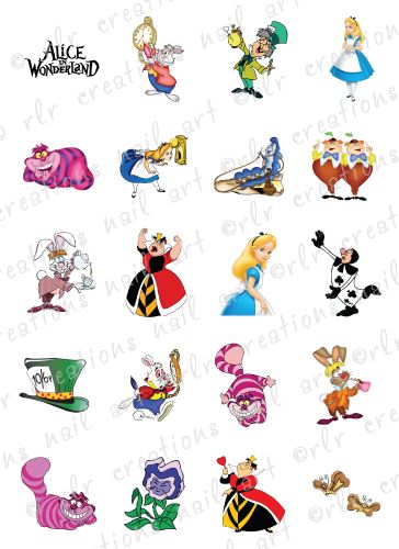 Toy Story Nails, Alice In Wonderland Nails, Alice And Wonderland Tattoos, Wonderland Characters, Nails Disney, Alice In Wonderland Drawings, Alice In Wonderland Characters, Wonderland Tattoo, Alice In Wonderland Costume