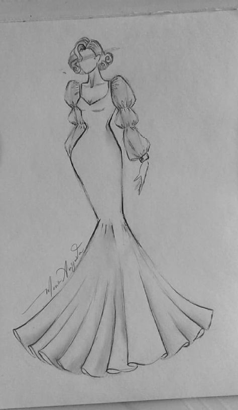 Drawing Ideas Of Dresses, Drawing Models Fashion Dresses, Drawn Dresses Sketches, Flowy Skirt Reference Drawing, Model Dresses Drawing, Dresses To Draw Sketches, Fashion Drawing Dresses Sketches Art, Modern Fashion Sketches, Clothing Sketches Design