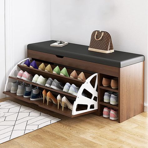 Home Office For 2, Shoe Rack Cabinet Design, Shoes Racks, Vstupná Hala, Shoe Storage Bench, Desain Furnitur Modern, Wardrobe Interior Design, Entryway Shoe, تصميم للمنزل العصري