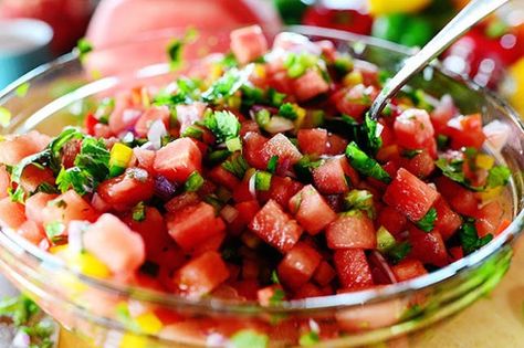 15 Delish Salsa Recipes to Watermelon Salsa Recipe, Watermelon Salsa, Pioneer Woman Recipes, Ree Drummond, Pork Chop, The Pioneer Woman, Salsa Recipe, Pioneer Woman, Home Recipes