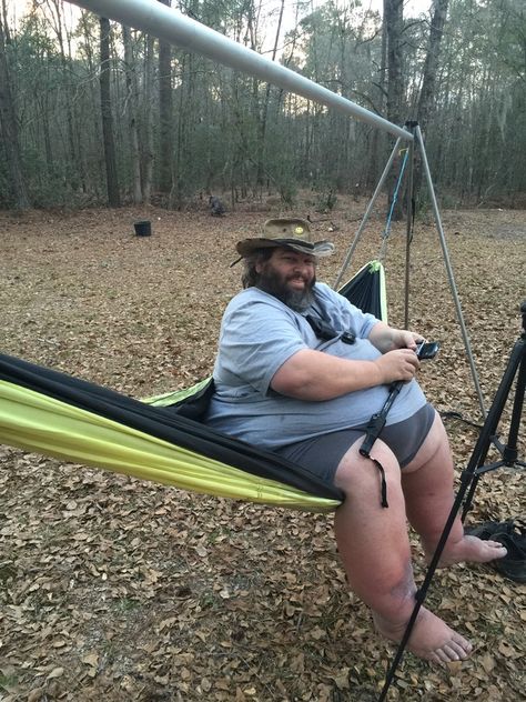 The Ultimate Portable Hammock Stand ~ Hammock Anywhere by Bryan Oates — Kickstarter Diy Portable Hammock Stand, Portable Hammock Stand, Diy Hammock Stand, Wooden Hammock Stand, Fat Tire Bicycle, Hammock Chair Stand, Diy Hammock, Camping Shelters, Camping Hacks Diy