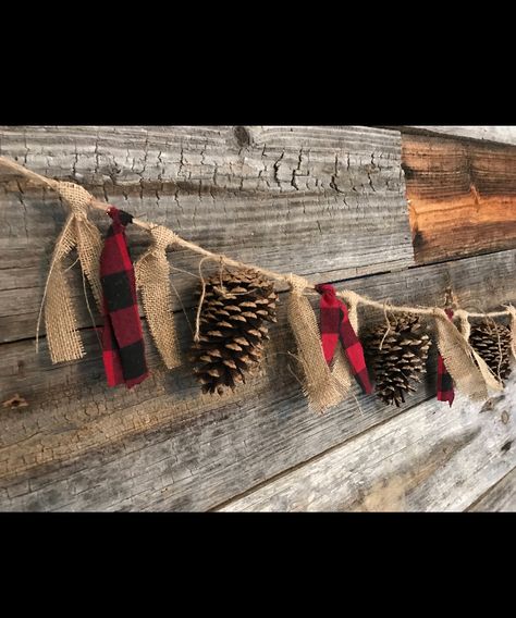 Camping Theme Baby Shower, Camping Baby Shower Theme, Lumberjack Birthday Party, Lumberjack Baby Shower, Lumberjack Baby, Pinecone Garland, Lumberjack Birthday, Lumberjack Party, Camping Theme Party