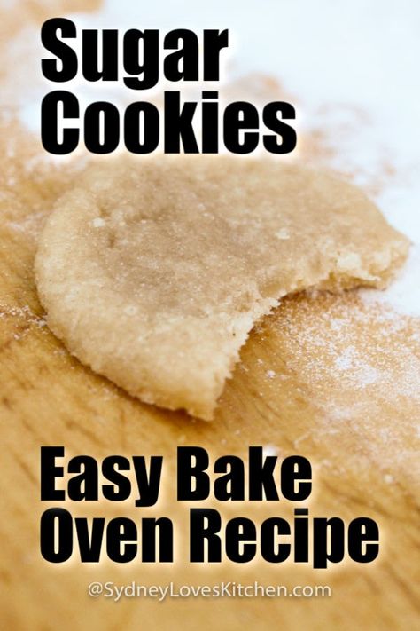 This Sugar Cookies Easy Bake Oven Recipe is delicious. The Easy Bake Oven sugar cookies are so warm and heavenly when you eat them. My favorite time to make this sugar cookies Easy Bake Oven recipe is when we are about to have a bedtime snack because they are so quick and easy. #easybakeoven #sydneyloveskitchen #easybakeovenrecipes #easybakeovencookies #cookierecipe Easy Bake Oven Refills, Easy Bake Oven Mixes, Easy Bake Oven Recipes, Bedtime Snack, Vanilla Frosting Recipes, Easy No Bake Cookies, Oven Diy, Easy Bake Oven, Oven Recipe