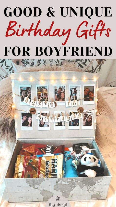 Useful & creative birthday gifts for him | Sentimental & romantic long distance birthday gift ideas for boyfriend | Good & unique gift ideas for 16,17,18,19,20,21,22 Bday #giftsforboyfriend #boyfriendgifts #giftforbf #romanticbirthdaygifts #romanticgifts Diy Xmas Gifts For Boyfriend, Best Birthday Gifts For Boyfriend, 20th Birthday Presents, 21st Birthday Gifts For Boyfriend, Best 21st Birthday Gifts, 30 Birthday Gifts, 17. Geburtstag, 19th Birthday Gifts, Unique Gifts For Boyfriend