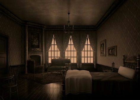 Nevermore Academy Interior, Nevermore Academy Dorm, Gothic Mansion Bedroom, Dark Academia Dorm Room, Dark Academia Mansion, Heiress Aesthetic, School Dark Academia, Boarding School Dorm, Room Aesthetic Dark