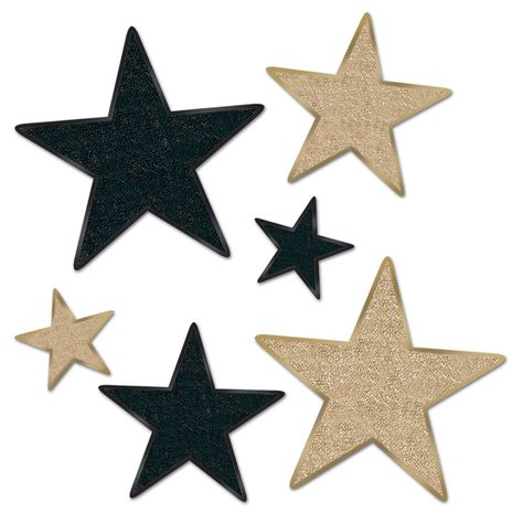 Gangster Party, Hollywood Party Theme, Star Cut Out, Gold Glitter Stars, Hollywood Party, Silvester Party, Paper Stars, Foil Cards, Glitter Stars