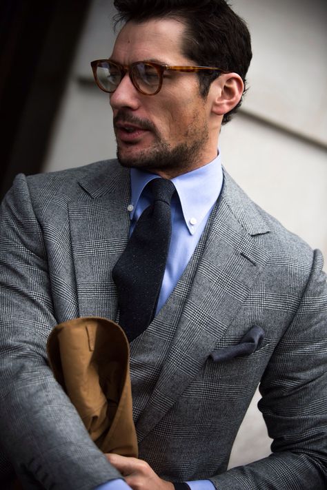 LCM Jan 2016 David Gandy Style, Gentleman Mode, Gentlemen Style, A Man In A Suit, Man In A Suit, Most Stylish Men, Mode Costume, Suit Shirt, David James