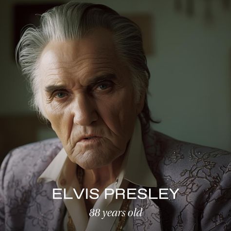 Elvis Presley Old, Graceland Mansion, Legendary Singers, Beard Look, Humor Inappropriate, Famous Musicians, Grow Old, Dwayne The Rock, Robin Williams