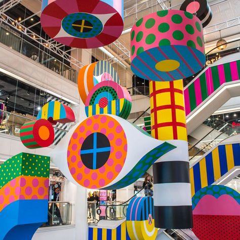 Colorful Art Installations, Bd Design, Craig And Karl, Bold Artwork, Art Installation, Environmental Graphics, Display Design, Public Art, Exhibition Design