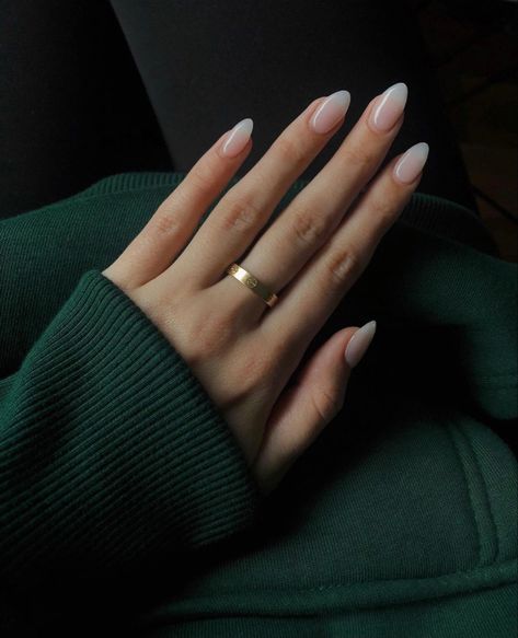 Natural Looking Nails, Unghie Sfumate, Manikur Kuku, Nails Classy, Nagellack Trends, Minimal Nails, Blush Nails, Casual Nails, Classy Acrylic Nails